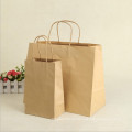 Saco de papel Kraft de saco de papel de compras de presente de promoção